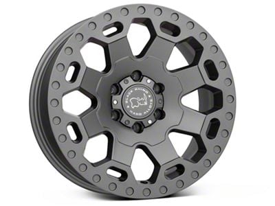 Black Rhino Warlord Matte Gunmetal 6-Lug Wheel; 18x8; 35mm Offset (07-13 Sierra 1500)