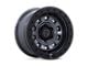 Black Rhino Xplorer Matte Gunmetal with Matte Black Lip 6-Lug Wheel; 17x9; -12mm Offset (07-13 Sierra 1500)