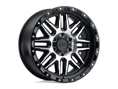 Black Rhino Alamo Gloss Black Machined with Stainless Bolts 8-Lug Wheel; 18x9; 6mm Offset (11-14 Sierra 2500 HD)