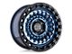 Black Rhino Sentinel Cobalt Blue with Black Ring 8-Lug Wheel; 17x8.5; 0mm Offset (11-14 Sierra 3500 HD SRW)