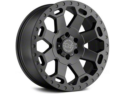 Black Rhino Warlord Matte Gunmetal 8-Lug Wheel; 18x9; -12mm Offset (11-14 Sierra 3500 SRW)