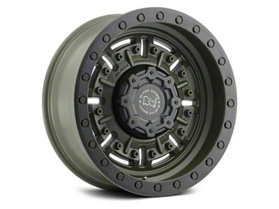 Black Rhino Abrams Olive Drab Green 6-Lug Wheel; 20x9.5; 12mm Offset (07-13 Silverado 1500)