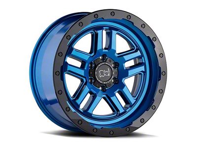 Black Rhino Barstow Dearborn Blue 6-Lug Wheel; 17x9.5; -18mm Offset (07-13 Silverado 1500)