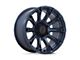 Black Rhino Diamondback Metallic Blue 6-Lug Wheel; 17x9; -12mm Offset (07-13 Silverado 1500)