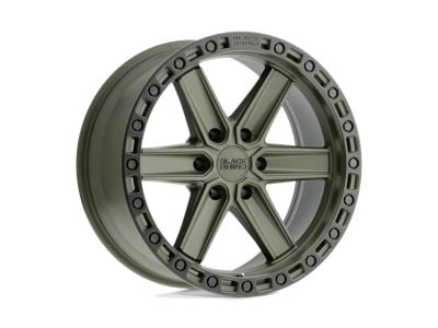 Black Rhino Henderson Olive Drab Green with Black Ring 6-Lug Wheel; 20x9.5; 18mm Offset (07-13 Silverado 1500)