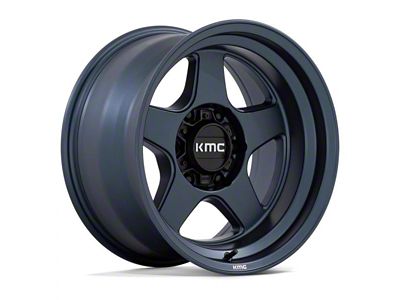 KMC Lobo Metallic Blue 6-Lug Wheel; 17x8.5; 18mm Offset (07-13 Silverado 1500)