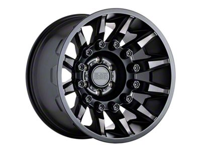 Black Rhino Mission Matte Black with Machined Tinted Spoke 6-Lug Wheel; 20x11.5; -44mm Offset (07-13 Silverado 1500)