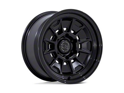 Black Rhino Mondo Matte Black with Gloss Black Lip 6-Lug Wheel; 17x8.5; -10mm Offset (07-13 Silverado 1500)