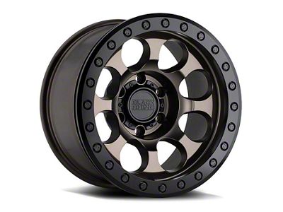 Black Rhino Riot Matte Bronze with Black Ring 6-Lug Wheel; 17x8.5; -30mm Offset (07-13 Silverado 1500)