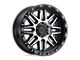 Black Rhino Alamo Gloss Black Machined with Stainless Bolts 8-Lug Wheel; 18x9; 6mm Offset (11-14 Silverado 2500 HD)