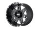 Black Rhino Grimlock Gloss Black Milled 8-Lug Wheel; 24x14; -76mm Offset (11-14 Silverado 2500 HD)