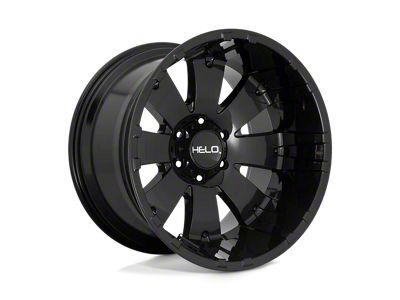 Black Rhino Pinatubo Gloss Black with Milled Inside Window 8-Lug Wheel; 18x9.5; 6mm Offset (11-14 Silverado 2500 HD)