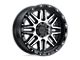 Black Rhino Alamo Gloss Black Machined with Stainless Bolts 8-Lug Wheel; 18x9; 6mm Offset (11-14 Silverado 3500 HD SRW)