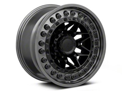 Black Rhino Alpha Matte Black with Gunmetal Lip 8-Lug Wheel; 18x9; 20mm Offset (11-14 Silverado 3500 HD SRW)