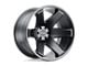 Black Rhino Raze Matte Black 8-Lug Wheel; 22x14; -76mm Offset (11-14 Silverado 3500 HD SRW)