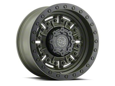 Black Rhino Abrams Olive Drab Green 6-Lug Wheel; 17x8.5; 0mm Offset (07-14 Tahoe)