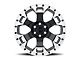 Black Rhino Gauntlet Gloss Black Machined 6-Lug Wheel; 18x9; -18mm Offset (07-14 Tahoe)