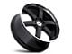 Black Rhino Pondora Gloss Black with Machine Ring 6-Lug Wheel; 20x8.5; 18mm Offset (07-14 Tahoe)