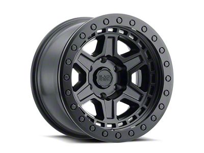 Black Rhino Reno Beadlock Matte Black with Black Bolts 6-Lug Wheel; 17x8.5; 0mm Offset (07-14 Tahoe)