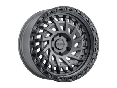 Black Rhino Shredder Matte Gunmetal 6-Lug Wheel; 17x9; 0mm Offset (07-14 Tahoe)