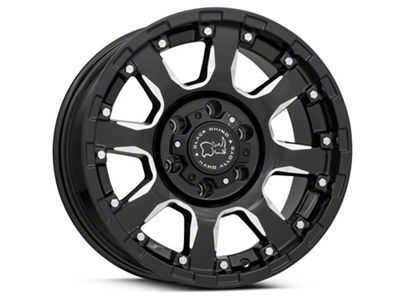 Black Rhino Sierra Gloss Black Milled 6-Lug Wheel; 17x9; -12mm Offset (07-14 Tahoe)