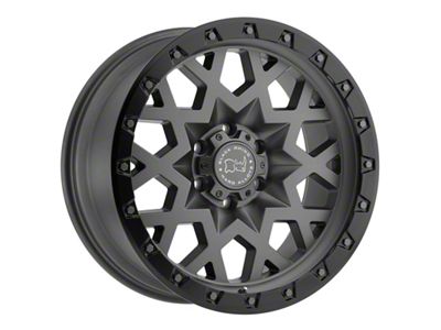 Black Rhino Sprocket Matte Gunmetal with Gloss Black Face 6-Lug Wheel; 18x9.5; -18mm Offset (07-14 Tahoe)