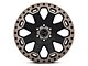 Black Rhino Warlord Matte Black with Machined Dark Tint Lip 6-Lug Wheel; 17x9; 12mm Offset (07-14 Tahoe)