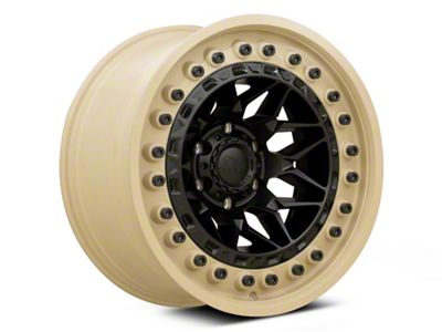 Black Rhino Alpha Matte Black with Sand Lip 6-Lug Wheel; 17x9; 0mm Offset (07-14 Yukon)