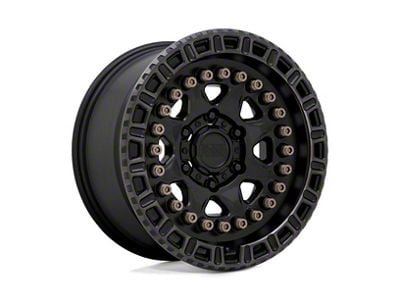 Black Rhino Carbine Matte Black with Machined Tinted Ring and Bronze Bolts 6-Lug Wheel; 18x9; -18mm Offset (07-14 Yukon)