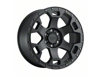 Black Rhino Gauntlet Semi Gloss Black with Gunmetal Bolts 6-Lug Wheel; 18x9; -18mm Offset (07-14 Yukon)