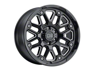 Black Rhino Hollister Gloss Black Milled 6-Lug Wheel; 17x9.5; 12mm Offset (07-14 Yukon)