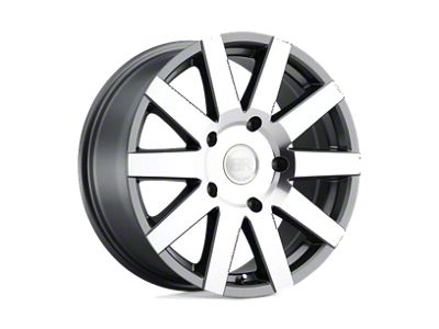 Black Rhino Journey Gloss Gunmetal with Mirror-Cut Face 6-Lug Wheel; 18x8; 48mm Offset (07-14 Yukon)