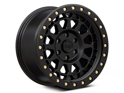 Black Rhino Primm Matte Black with Brass Bolts 6-Lug Wheel; 17x8.5; 0mm Offset (07-14 Yukon)