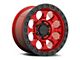 Black Rhino Riot Candy Red with Black Ring 6-Lug Wheel; 17x8.5; -30mm Offset (07-14 Yukon)