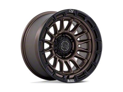 Black Rhino Rival Burnt Bronze with Matte Black Lip 6-Lug Wheel; 17x9; 1mm Offset (07-14 Yukon)