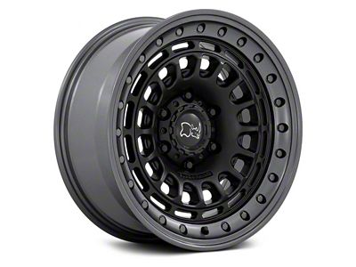 Black Rhino Sahara Matte Black with Gunmetal Lip 6-Lug Wheel; 17x9; 0mm Offset (07-14 Yukon)