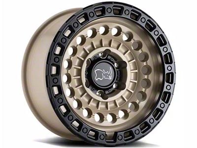 Black Rhino Sentinel Desert Sand with Black Ring 6-Lug Wheel; 17x8.5; -10mm Offset (07-14 Yukon)