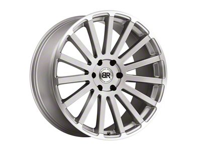 Black Rhino Spear Silver 6-Lug Wheel; 22x9.5; 25mm Offset (07-14 Yukon)