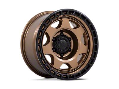 Black Rhino Voyager Matte Bronze with Matte Black Lip 6-Lug Wheel; 17x8.5; 0mm Offset (07-14 Yukon)