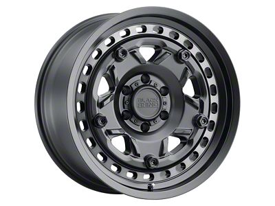 Black Rhino Grange Matte Black with Machined Tint Ring 6-Lug Wheel; 17x8.5; 0mm Offset (09-14 F-150)