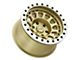 Black Rhino Primm Beadlock Matte Gold with Machined Ring 6-Lug Wheel; 17x8.5; 0mm Offset (09-14 F-150)