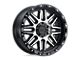 Black Rhino Alamo Gloss Black with Machined Face and Stainless Bolts 5-Lug Wheel; 18x9; 2mm Offset (09-18 RAM 1500)