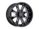 Black Rhino Sierra Gloss Black with Milled Spokes 8-Lug Wheel; 20x11.5; -44mm Offset (10-18 RAM 2500)