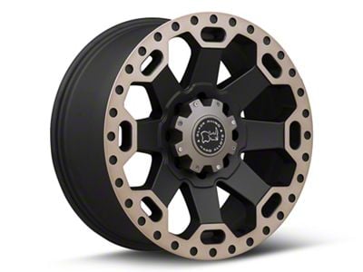 Black Rhino Warlord Matte Black with Machined Dark Tint 8-Lug Wheel; 20x9; 12mm Offset (10-18 RAM 3500 SRW)