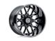 Black Rhino Grimlock Gloss Black and Milled 8-Lug Wheel; 22x11.5; -44mm Offset (11-16 F-250 Super Duty)