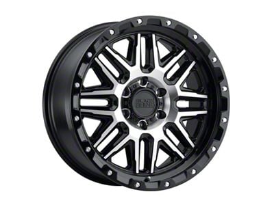 Black Rhino Alamo Gloss Black Machined 8-Lug Wheel; 20x9; 6mm Offset (11-16 F-350 Super Duty SRW)