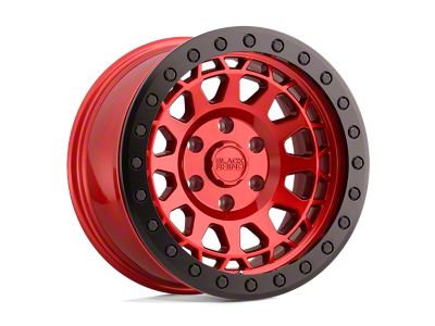 Black Rhino Primm Beadlock Candy Red with Black Bolts 8-Lug Wheel; 17x8.5; -38mm Offset (11-16 F-350 Super Duty SRW)