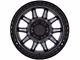 Black Rhino Calico Matte Gunmetal with Matte Black Lip 6-Lug Wheel; 17x8.5; 0mm Offset (14-18 Sierra 1500)