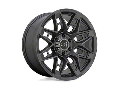 Black Rhino Caprock Matte Gunmetal 6-Lug Wheel; 17x8.5; 0mm Offset (14-18 Sierra 1500)