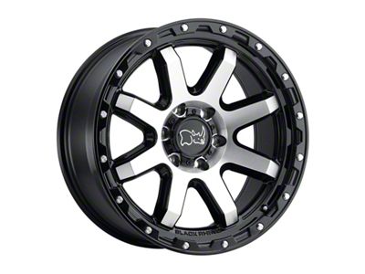 Black Rhino Coyote Gloss Black Machined 6-Lug Wheel; 18x9; 12mm Offset (14-18 Sierra 1500)